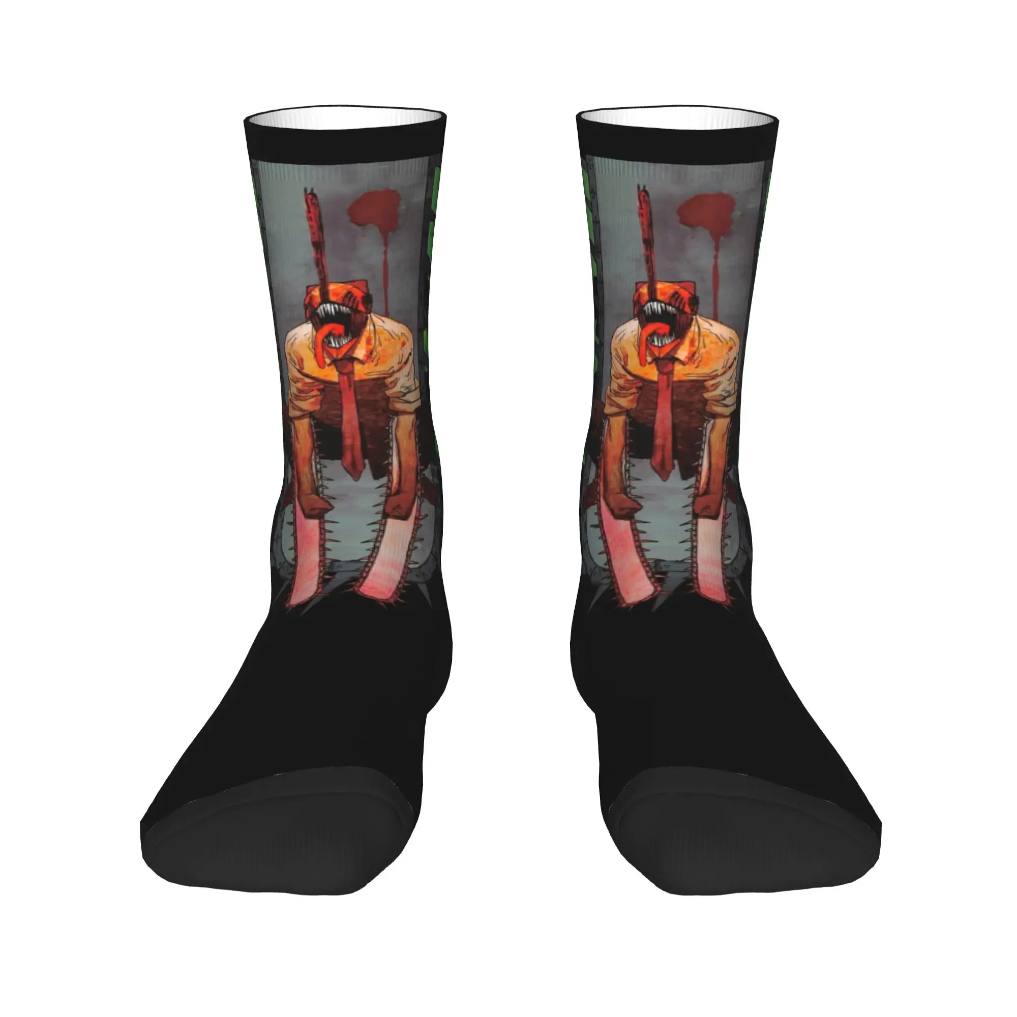 Fashion Male Men Socks Harajuku Denji Chainsaw Man Sock Polyester Anime Manga Graphic Women's Socks Spring Summer Autumn Winter