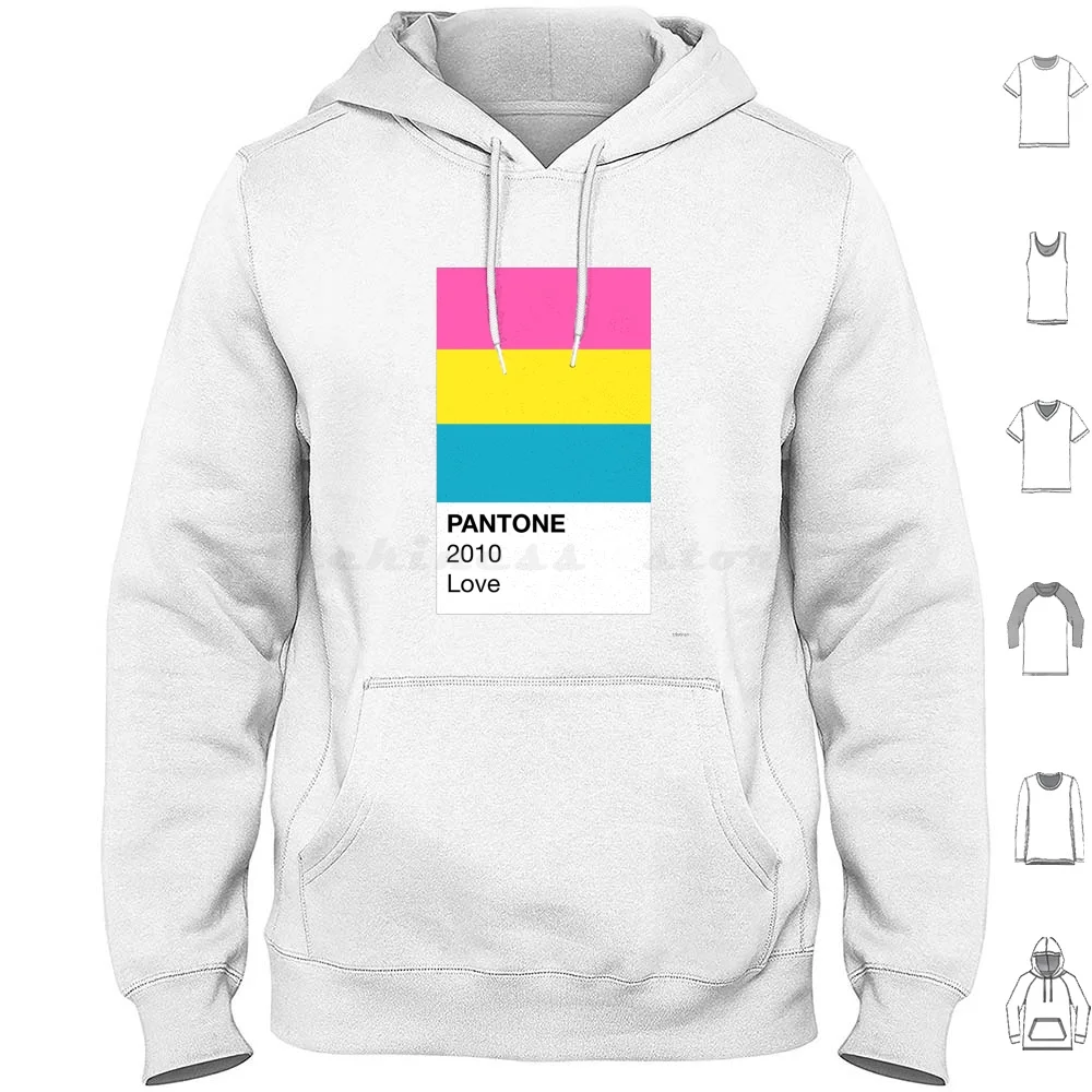 Pantone Pride : Pan Pride Hoodie Cotton Long Sleeve Pride Pride Bi Pan Trans Demi Ace Aro Asexual Bisexual Pansexual