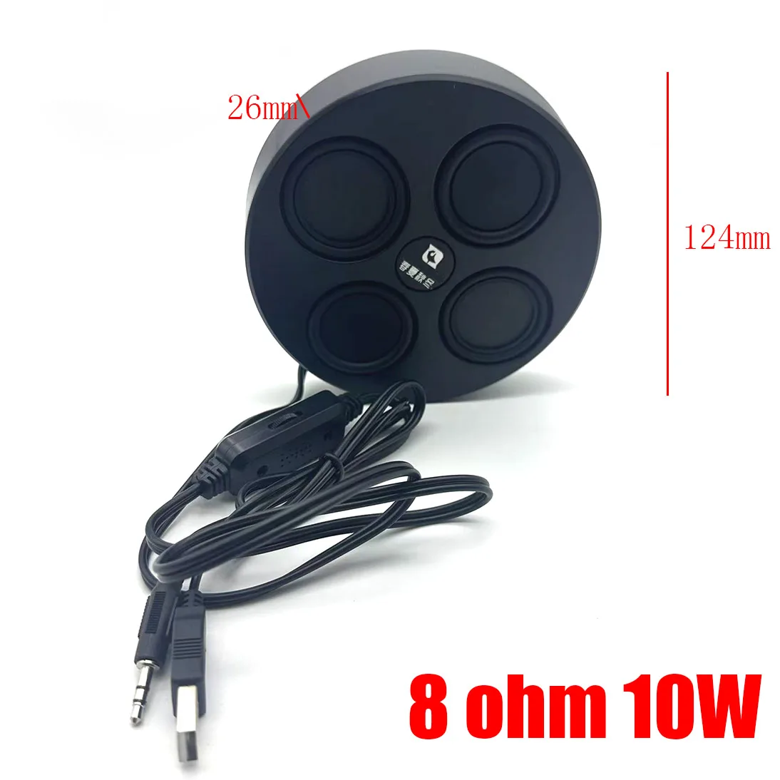 

Adhesive Computer Speaker Sticky Computer Speaker Hang Monitor Large Volume Subwoofer USB Audio Desktop Integrated Cable Speaker