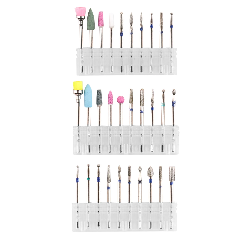 

Professional Grinding Heads Set Nail Art Polishing Accessories Manicure Tungsten Steel Drill Bits Cuticle Trimming Pedicure