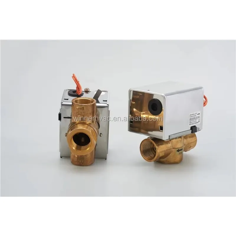 Motorized Spring Return Ball Valve Electric Zone Valve Actuated 2 Way 3 Way Brass Ball Valve DN15 DN20 DN25