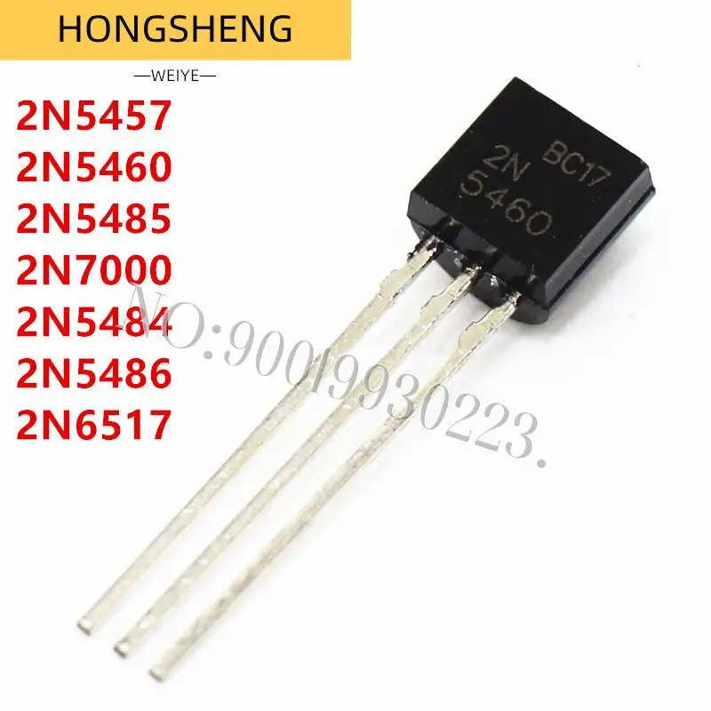 100% New 20pcs/lot 2N5457 5457 TO-92 2N5457 2N5460 2N5485 2N7000 2N5484 2N5486 2N6517 Transistor General Purpose