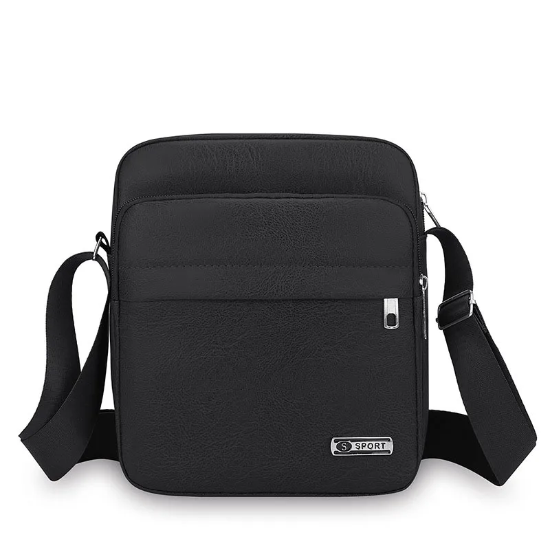

Handbag Men's Crossbody Bag Single Shoulder Bags PU Leather Storage Bag Fashion Multi-Pockets Business Crossbody Messenger Bags