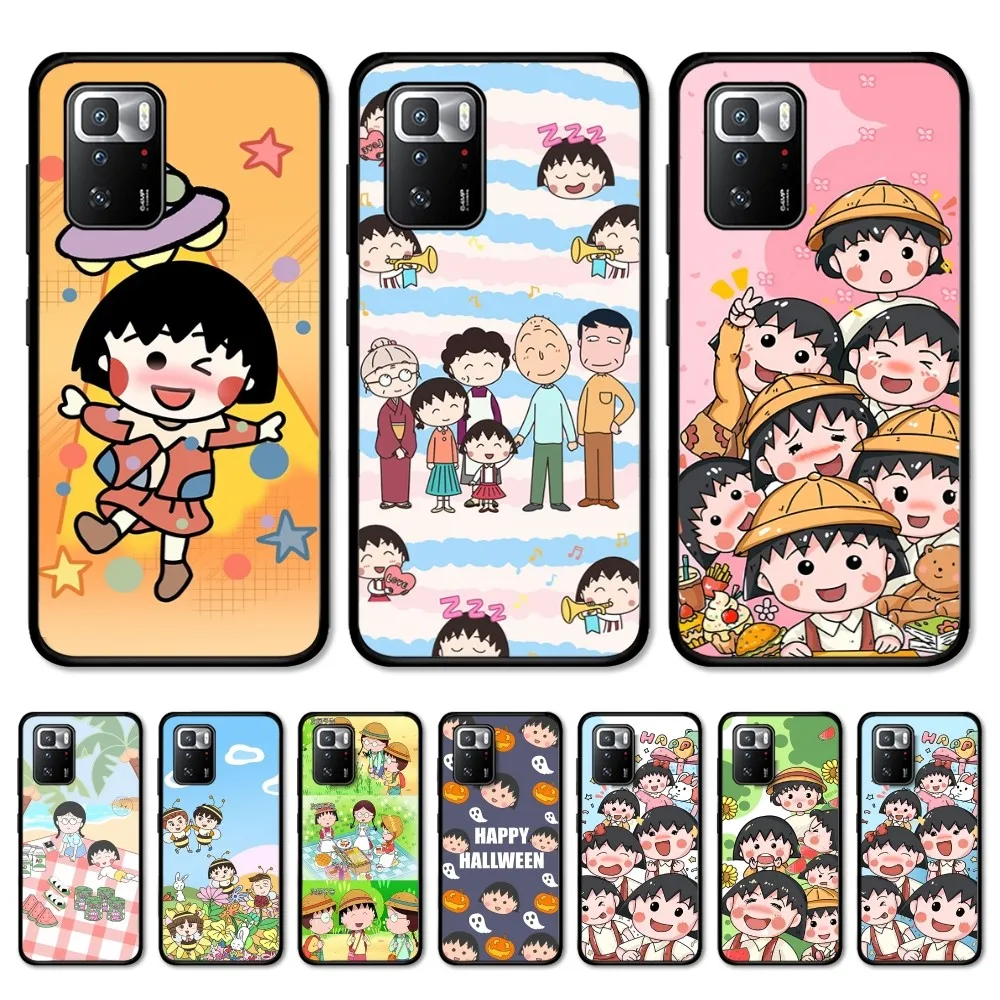 Cartoon C-Chibi M-Maruko-Chan Phone Case For Redmi Note 4 X 5 A 6 7 8 T 9 9S 10 11 11S 11Epro Poco M3 Pro