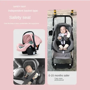 Baby stroller 3 in 1 two-sided folding cart four seasons Kinderwagen Baby Stroller High Landscape Newborn Traveling 6 Main Sales Baby Car with Baby Comfort - №2