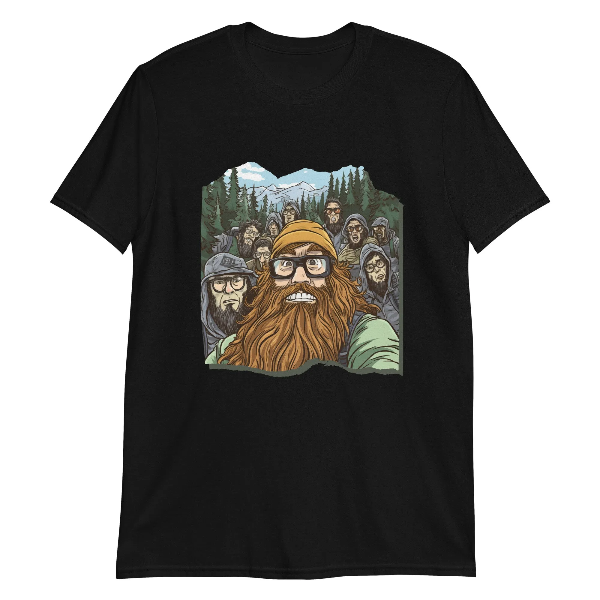 Bearded Selfie Surprise 90S Comic Squad T Shirt