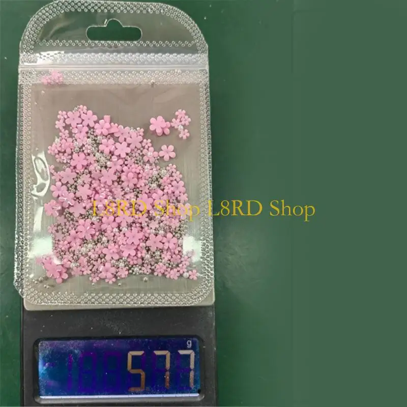 L8rd Flower Charms, Flower Nails Art Rhinestones 꽃 꽃잎 손톱 공급 장치
