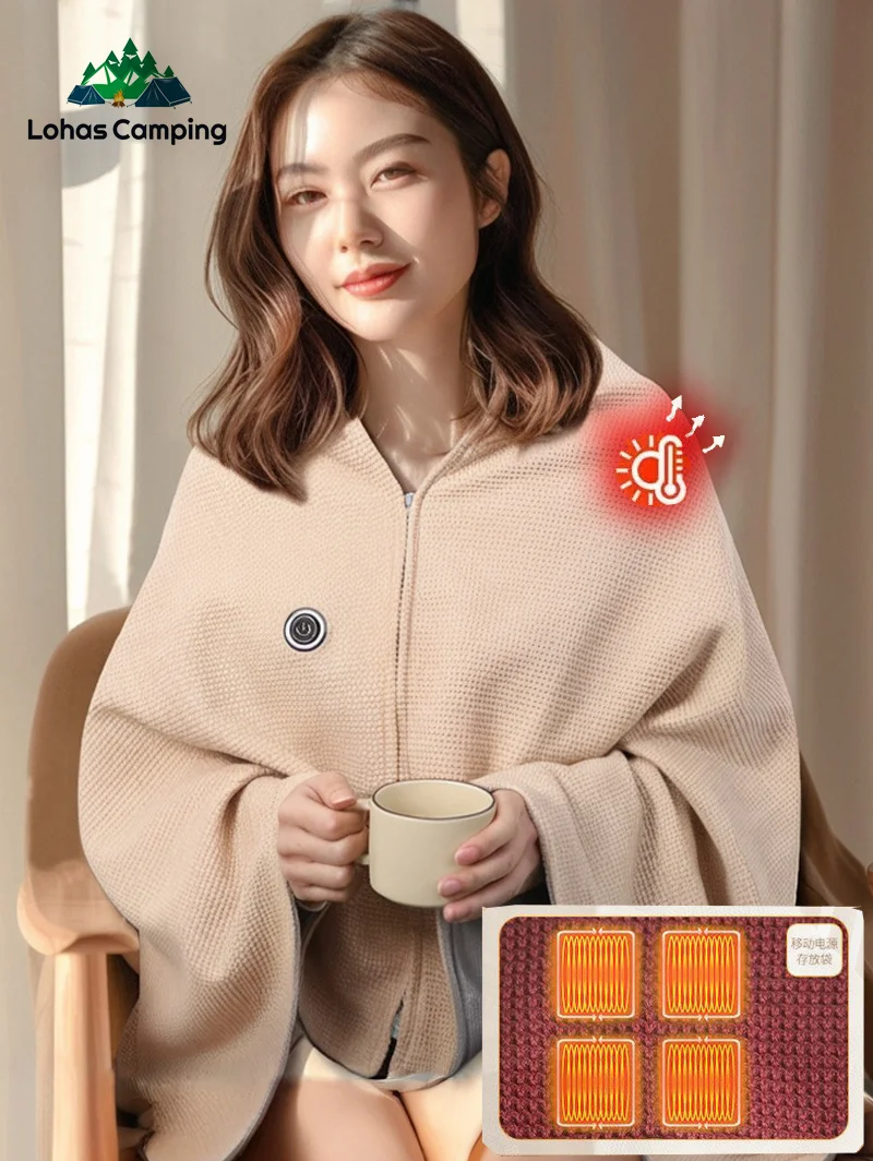 

Lohascamping домашний офис уличный нагревательный коврик USB зарядка нагревательная шаль электрическое нагревательное одеяло моющееся зимний теплый ковер