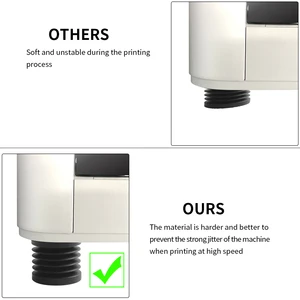Anti-Vibration Füße für Bambuslabor, universeller Gummifuß, Slip, Schockkissen, 3D-Druckerteile, X1, P1, A1, X1E 8 Hauptverkaufsschock x1 - №4