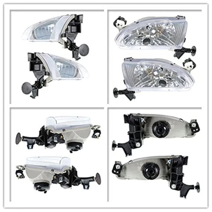 استبدال مجموعة المصابيح الأمامية لـ 19982000 كورولا مع أضواء الإشارة الأمامية المتكاملة المتوافقة مع أرقام الأجزاء 8115002050 #5