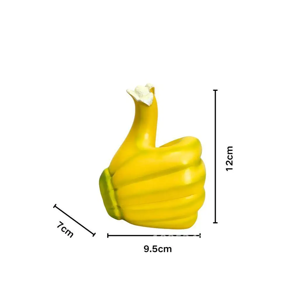 الحرف الراتنج الحلي الإبداعية الموز ملهمة الإبهام الثناء لفتة تمثال الزخرفية #5