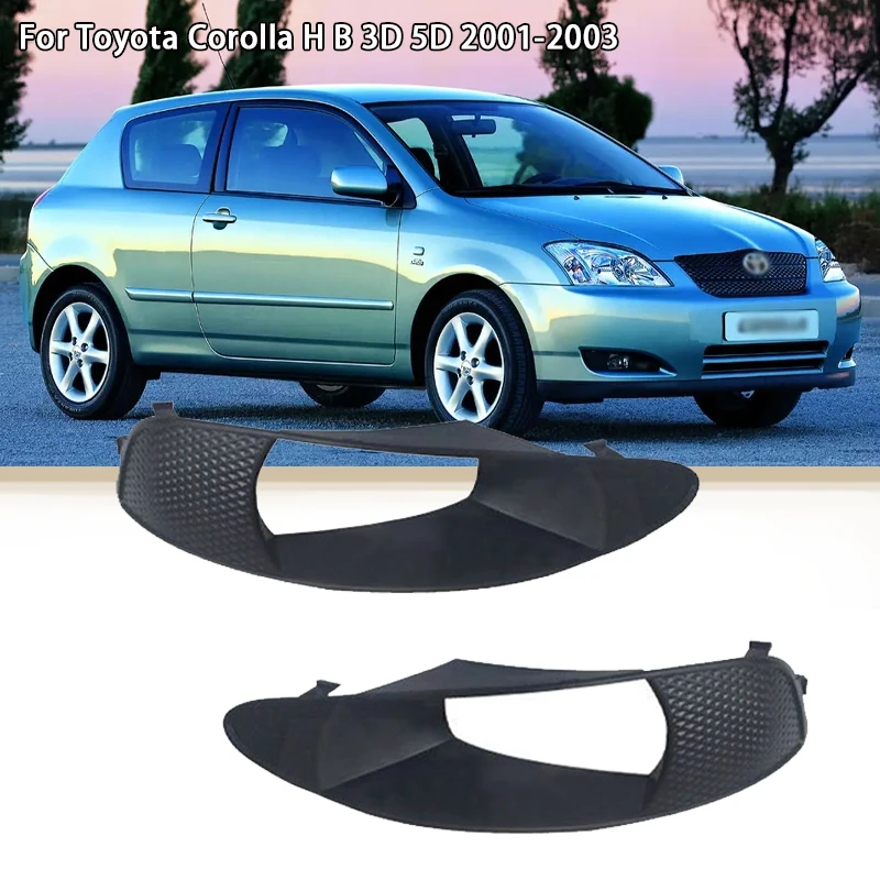 

Для Toyota Corolla H B 3D 5D 2001 2002 2003 передний бампер противотуманная фара декоративный светильник с решеткой крышка рамка капот