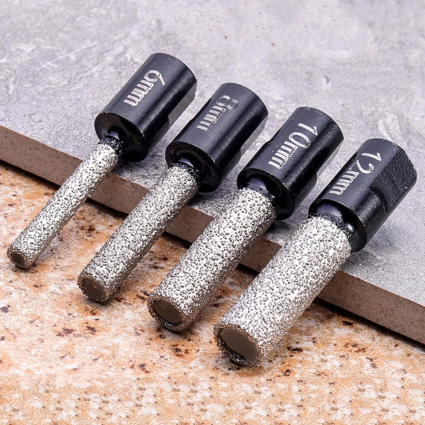Brick Cutting Saw - M10 Vaccum Brazed Milling Cutter 6/8/10/12mm