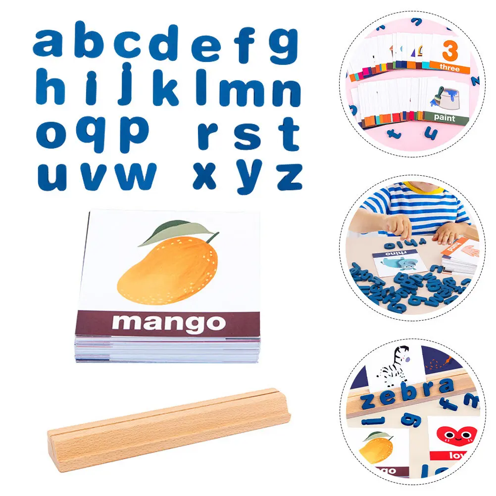 

Набор деревянных букв для изучения алфавита, развивающая игра для раннего развития детей, когнитивное обучение, детские буквенные блоки