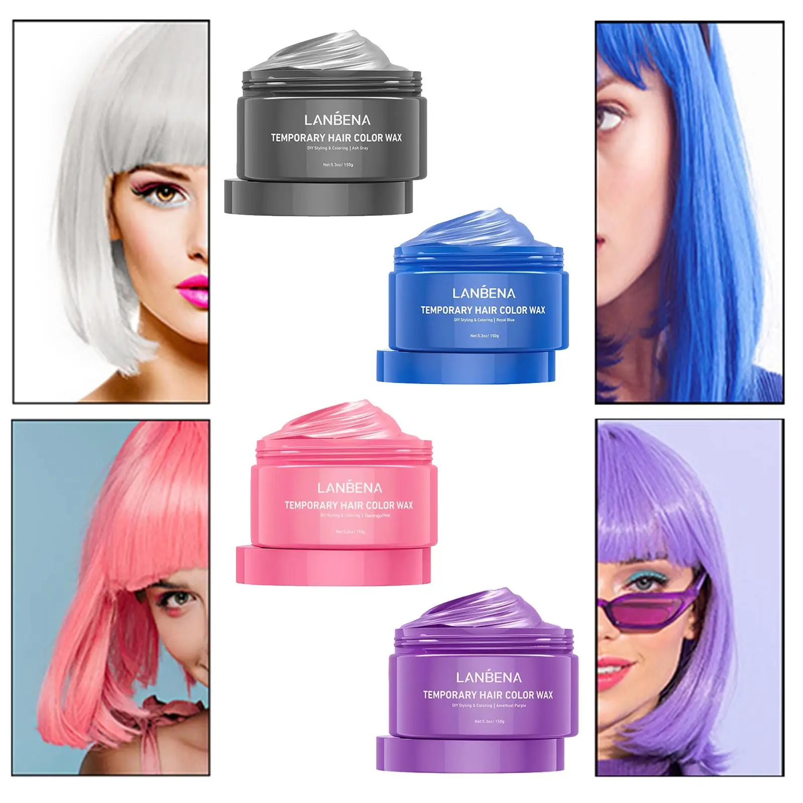 Hair Temporary Hair Cream Make up for Hair Styling Halloween Clubbing