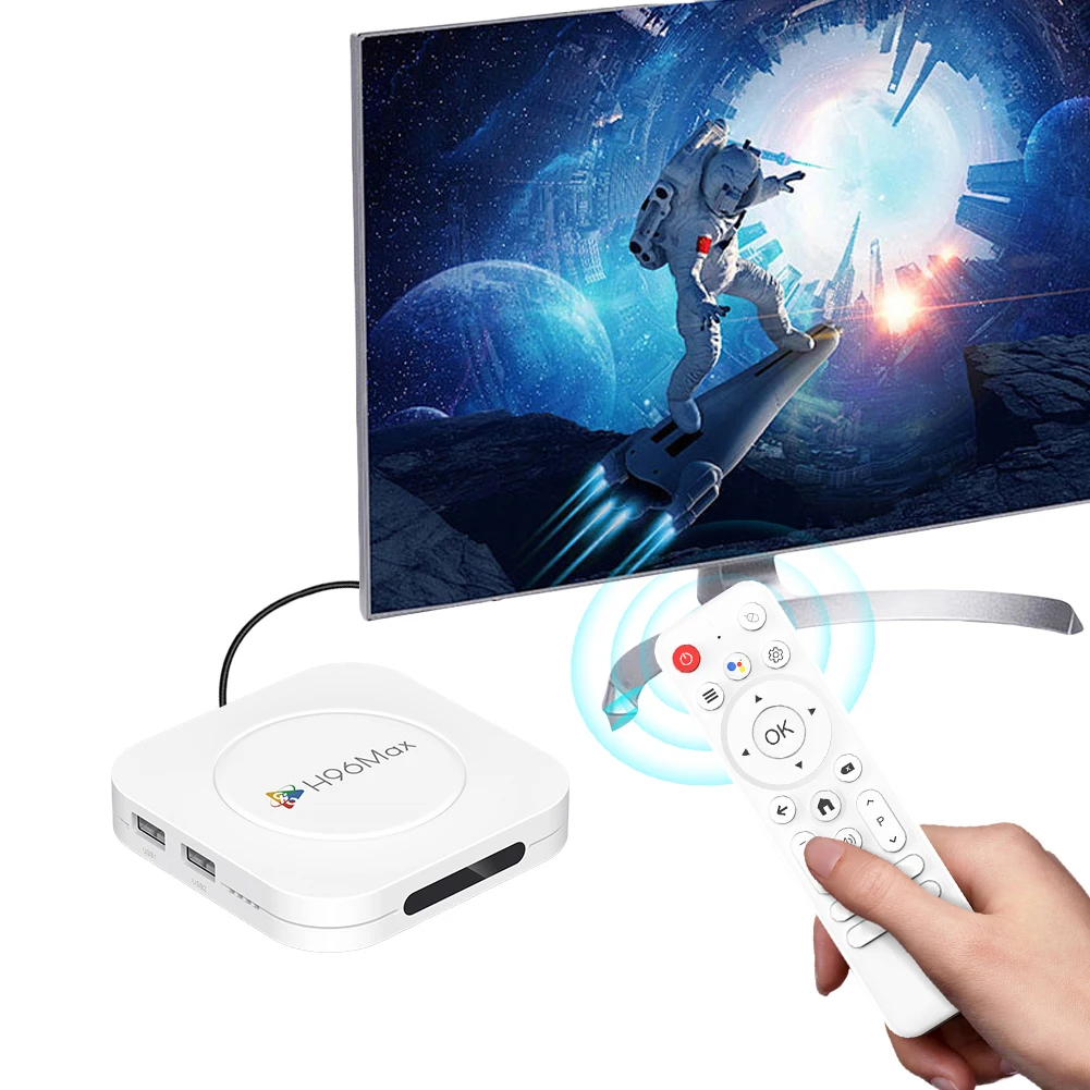 

Android 14 Smart TV Box 8K Media Player with Remote Set Top Box Android Box