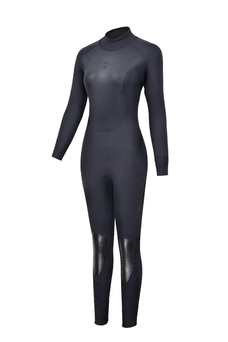 BESTDIVE 5mm BlackHero Stretchy Nylon Jumpsuit Diving Swimming Freedive Wetsuit Women