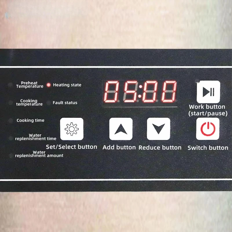 ماكينة قلي الزلابية الكهربائية، تستخدم لخبز المكسرات وفول الصويا، التأثير مقرمش جدًا