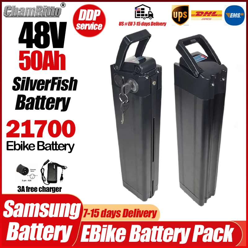 

Электрический велосипед 48 В 30 Ач SilverFish Batterie 750 Вт Duotts S26 E велосипед Bicicleta Elétrica 1000 Вт Litio Аккумулятор 20 Ач 50 Ач 35ah1500 Вт