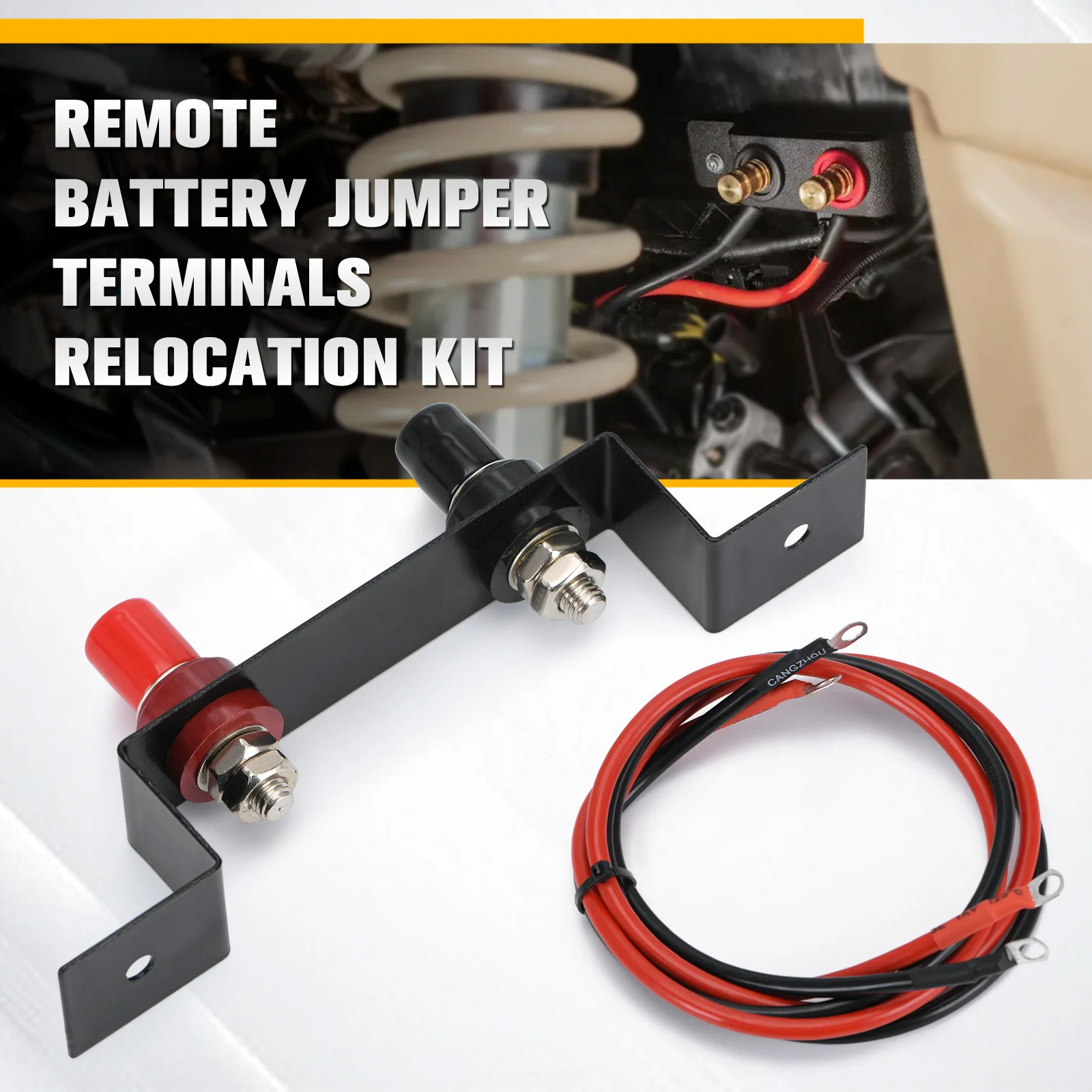 Battery Jump Post Waterproof Copper Battery Jumper Relocation Insulated Fast Battery Charging Post Replacement Car Accessories