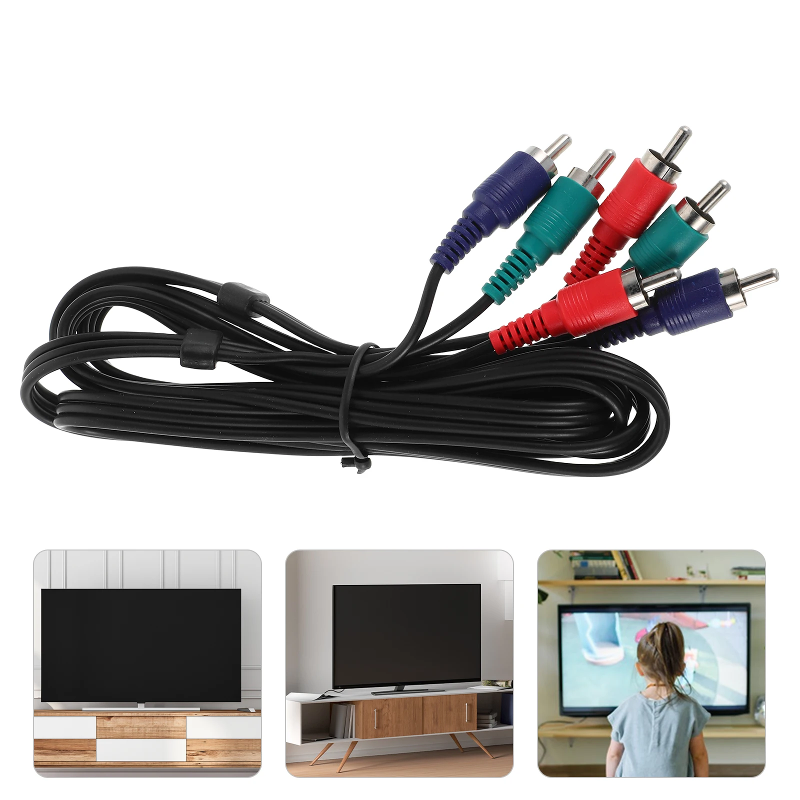 

High Quality Video Component Cables Bulk Composite Extension for DVD Connection Durable Alloy Clear Transmission