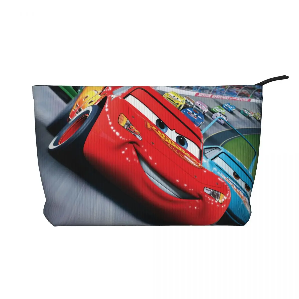 Custom Cartoon Pixar Cars Cosmetic Bag Women Cute Big Capacity Makeup Case Beauty Storage Toiletry Bags