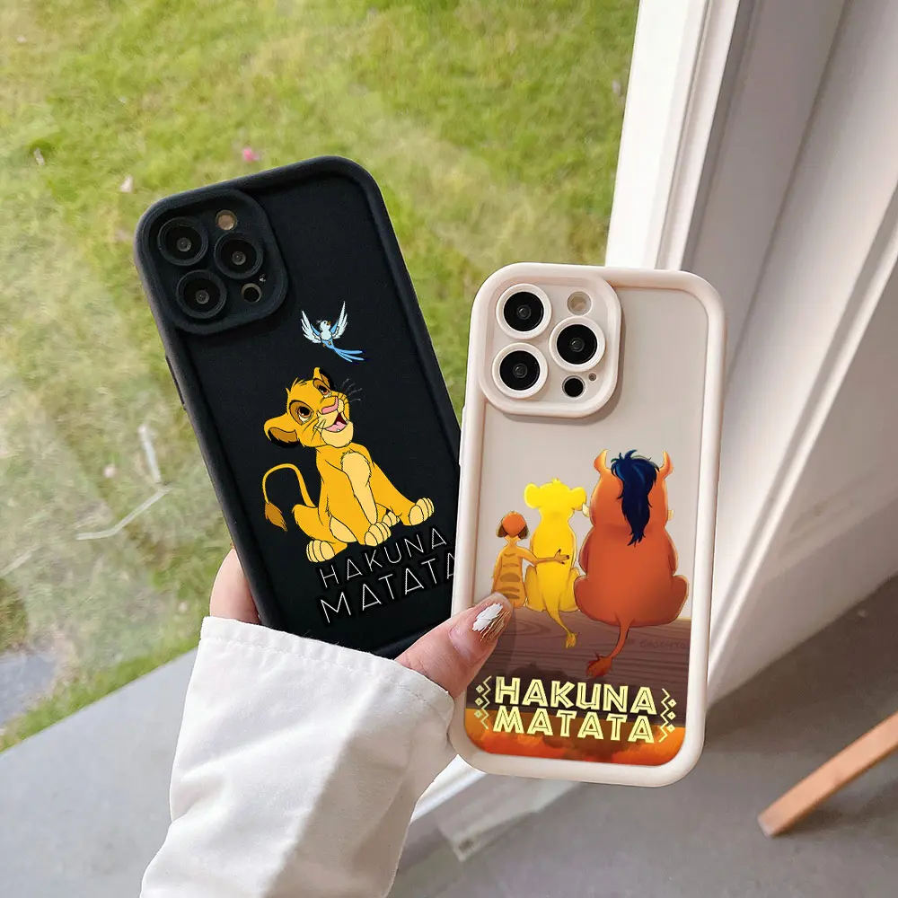 Hakuna Matata The Lion King Simba Phone Case for Samsung S24 S23 S22 S21 S20 FE Plus NOTE 20 Ultra 5G Soft Silicone TPU Cover