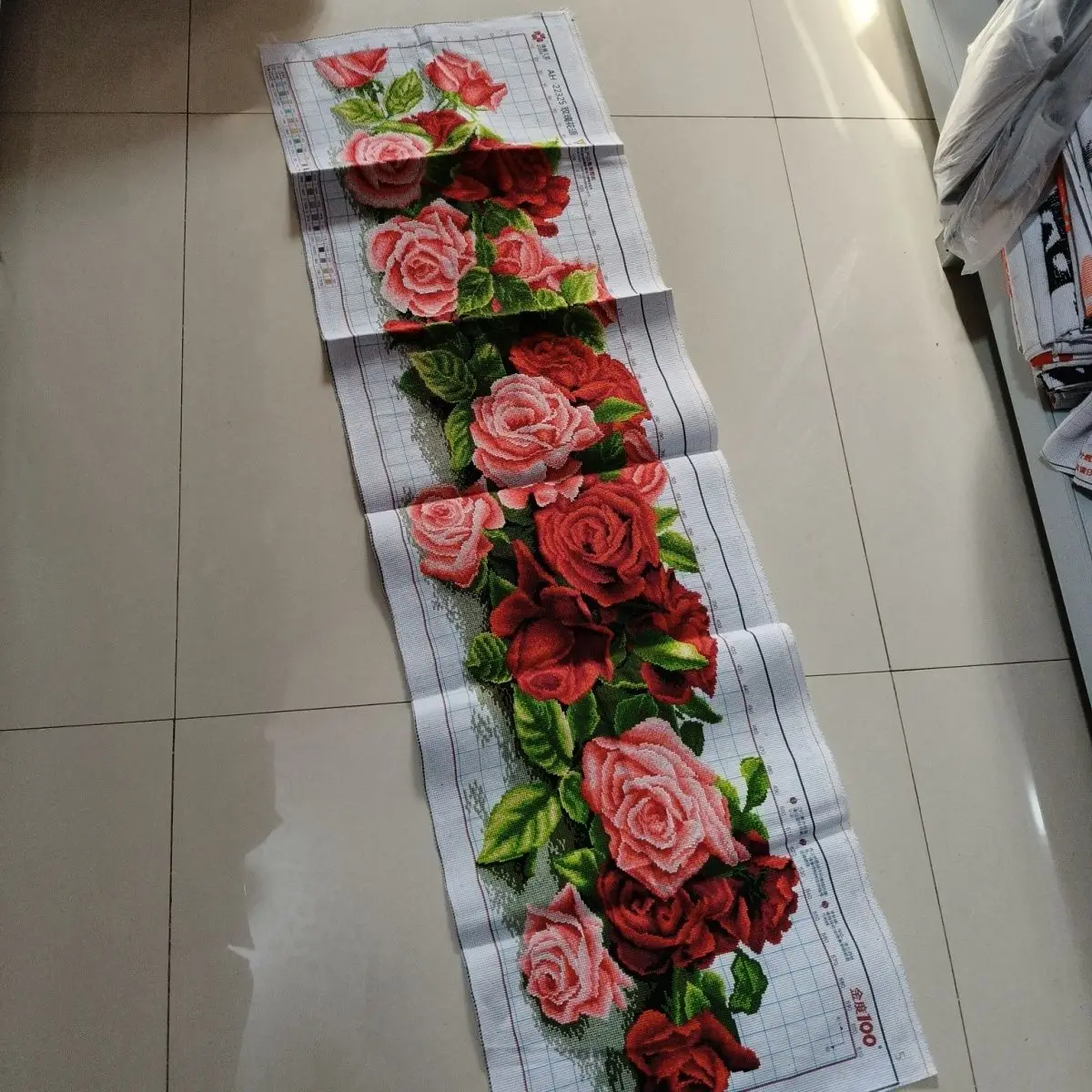 

Handmade Cross Stitch Romantic Rose Language New Model Living Room Bedroom Wedding Couple Bede Painting for S