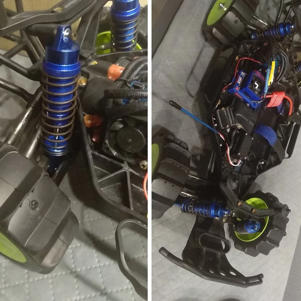 

YSUN-4 шт. передний и задний цельнометаллический амортизатор для деталей 1/10 Traxxas Slash 4X4 4WD Stampede 4X4 Rustler 4X4 VXL