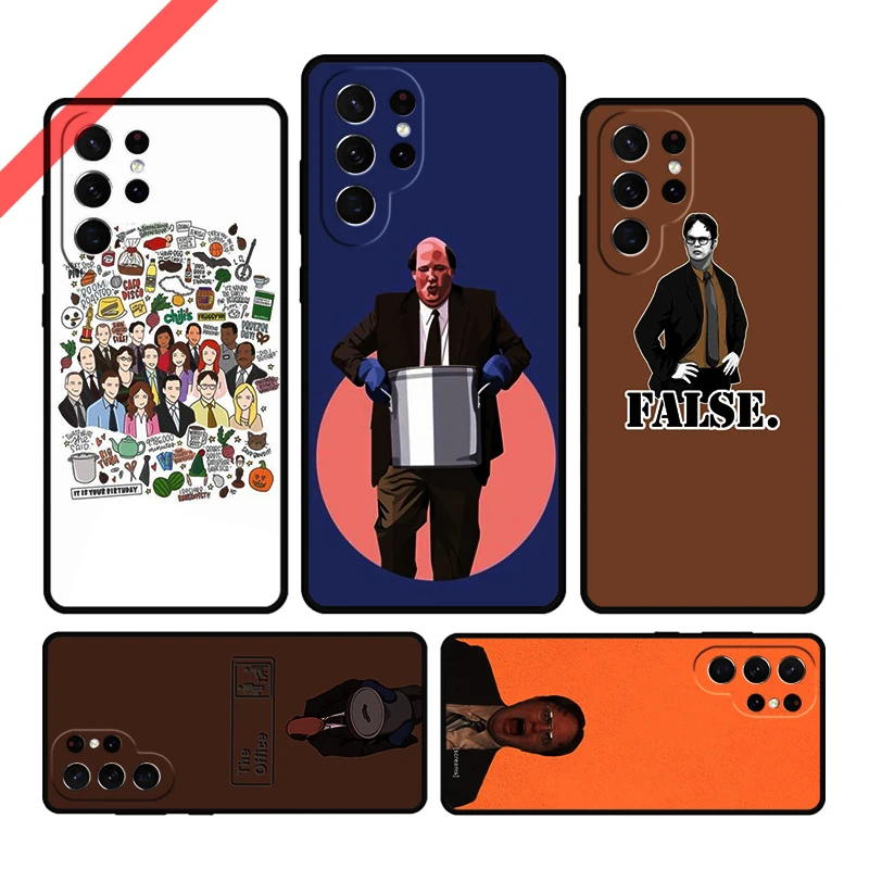 The Office Dunder Mifflin Phone Case For Samsung Galaxy S20 FE S21 S10 S23 Plus S24 S22 Ultra Note20 Note10 S9 S8 Cover