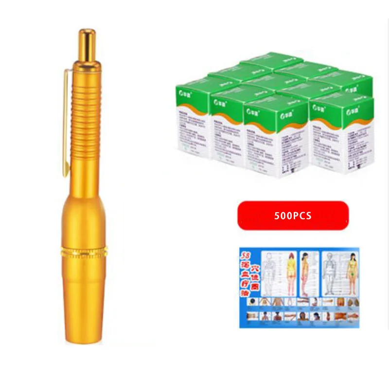 Three blood collection needle thorn blood collaterals acupuncture bloodletting cupping pen pen in one-off stasis household