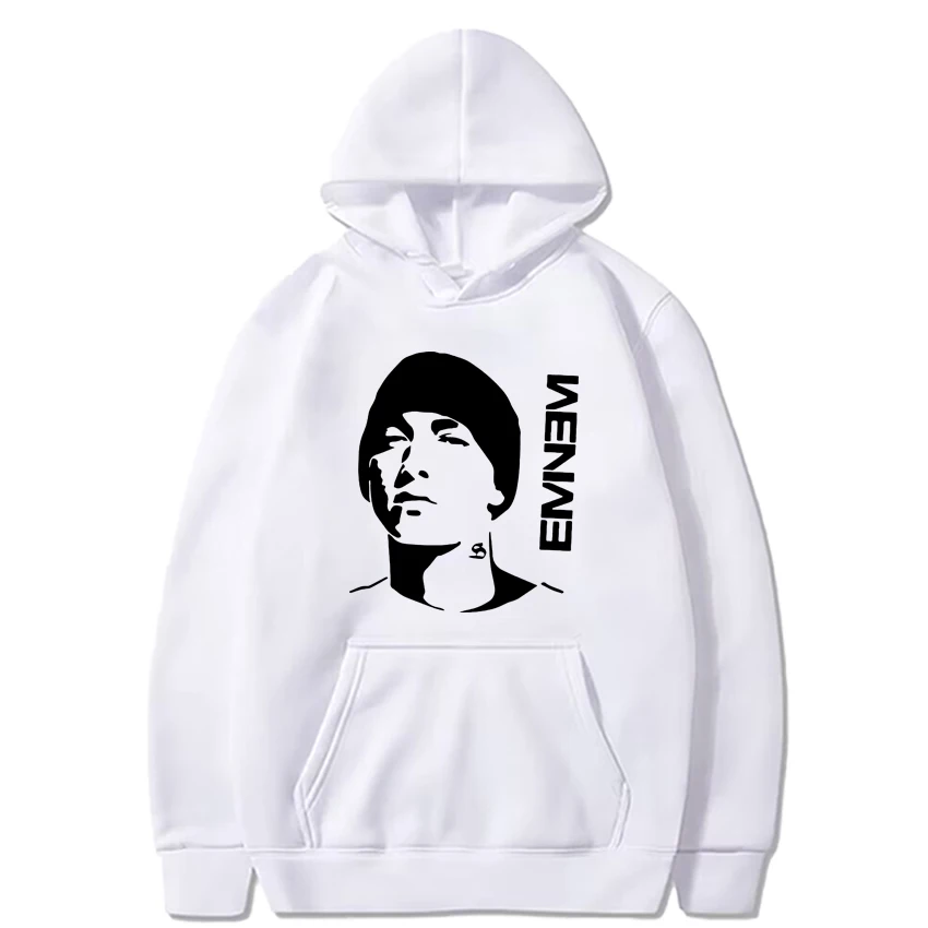 

Hot Rapper Eminem print Hoodies Unisex New Hip Hop Oversized streetwears Men Women Fleece Long sleeve Personalized Sweatshirts