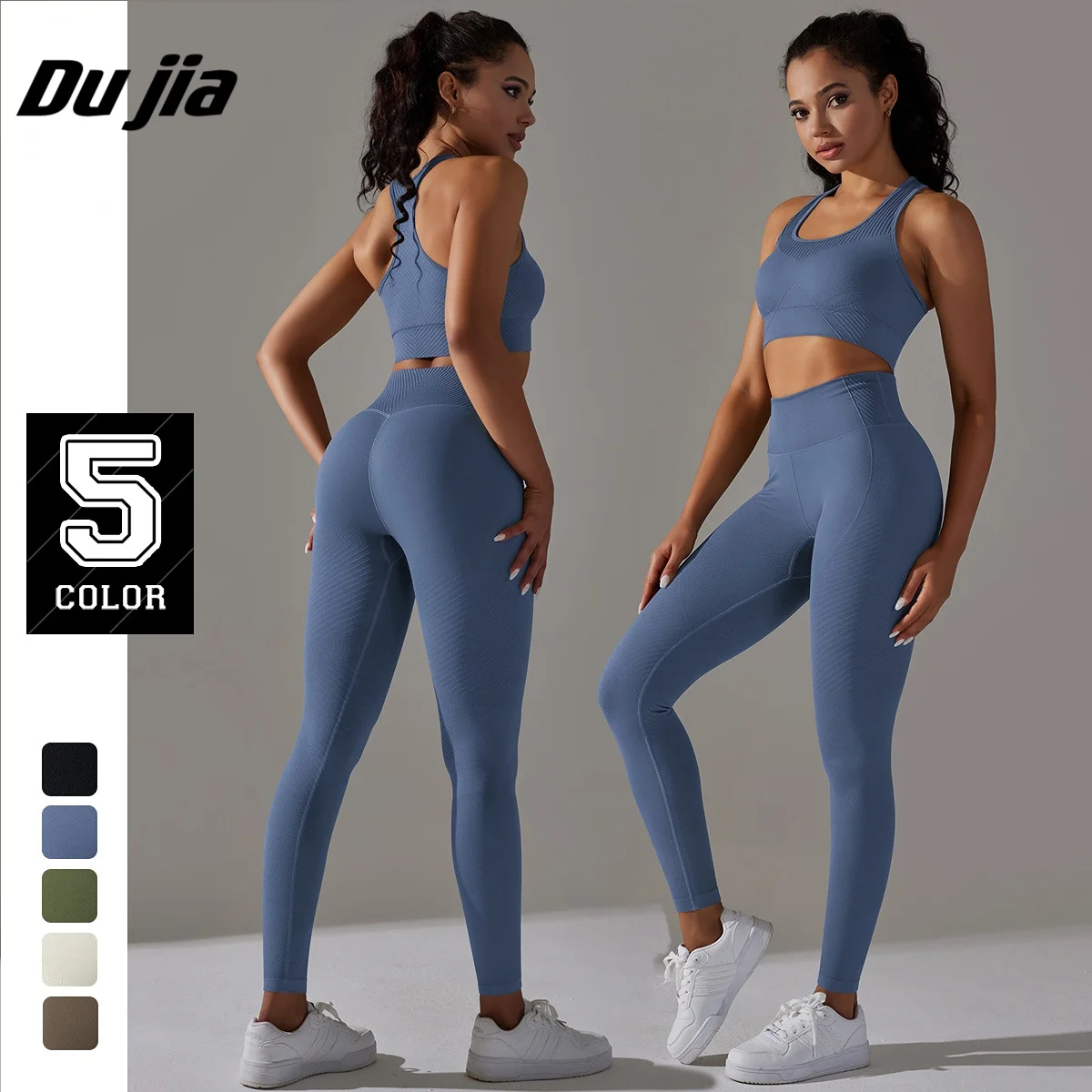 New Energy Seamless Yoga Suit For Fitness Women 2 Piece Set Workout Clothes Sports Outfits Gym Clothing Legging Bra Sportswear