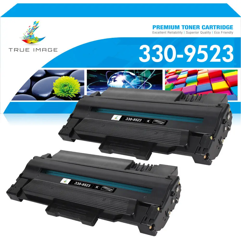 2PK Black 330-9523 Toner Cartridge For Dell 1130 1130N 1133 1135N Printer