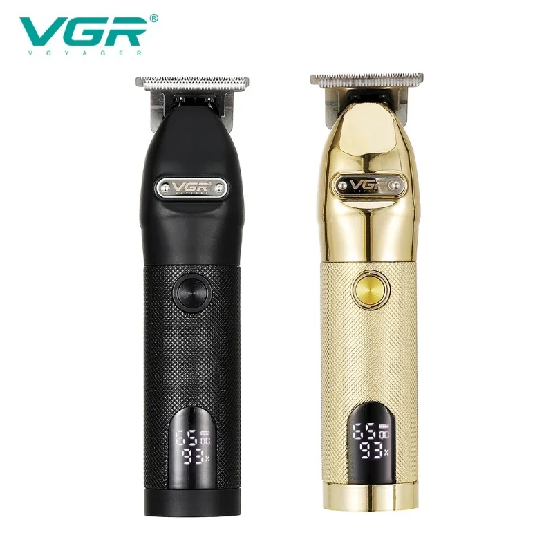 VGR Professional Care Hair Clipper Men\'s Electric Shaver Hair Trimmer LCD Charging Metal Pusher Hair Clipper V-275