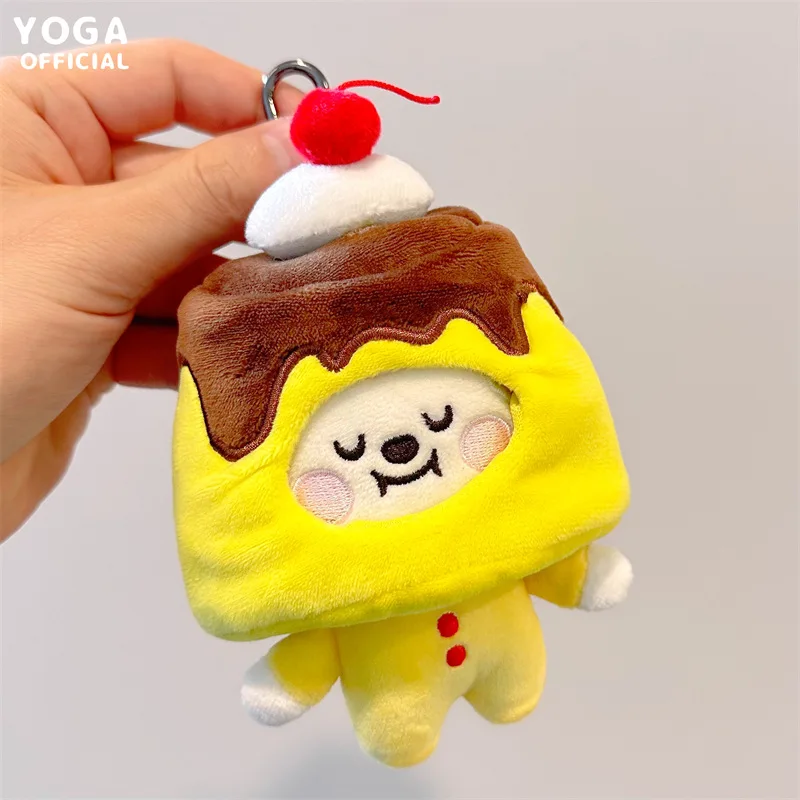 10Cm Anime New Bt21 Cooky Tata Cartoon Plush Toy Y2K Creative New Plush Doll Keychain School Bag Accessories Gift for Friend