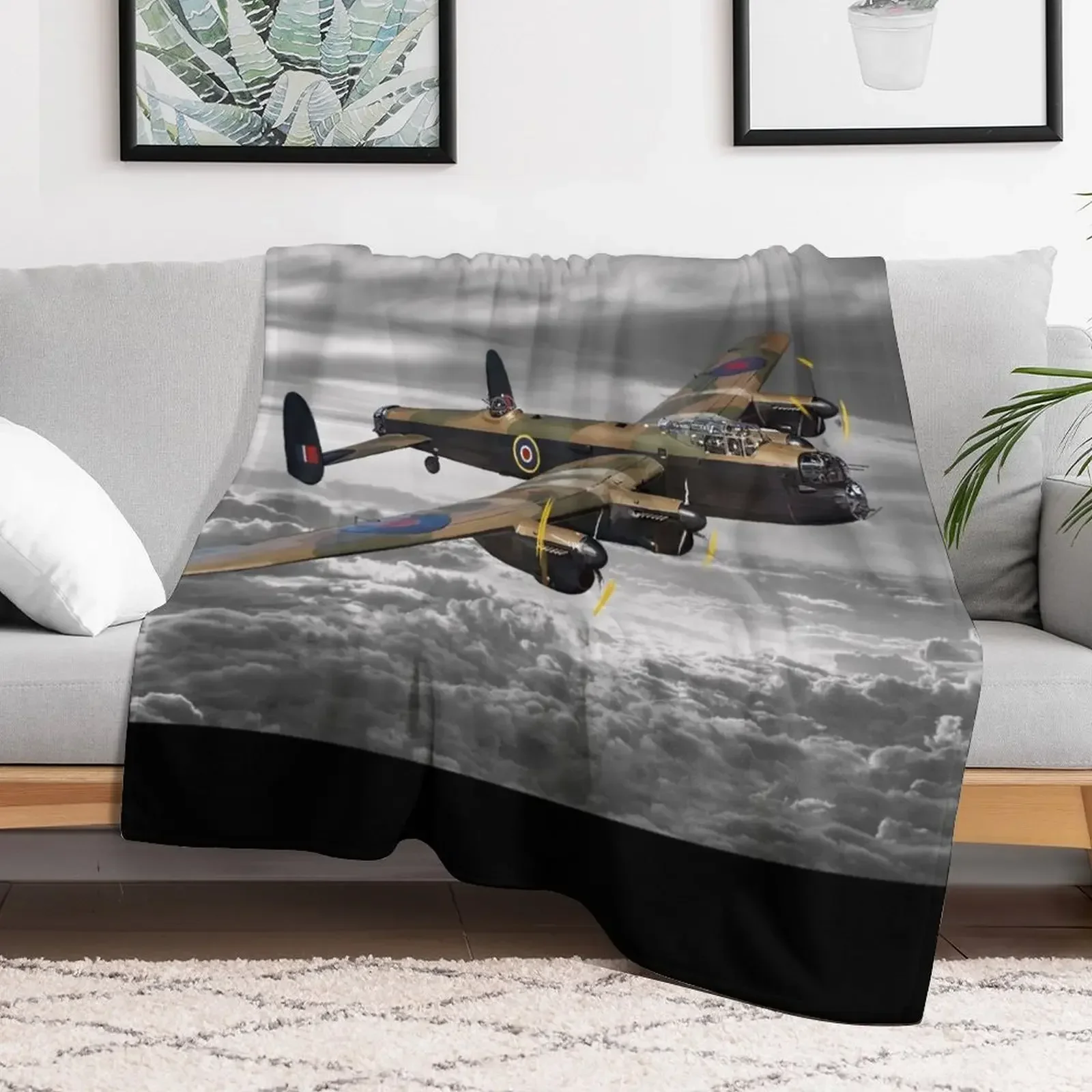 Avro Lancaster Throw Blanket Beautifuls Luxury Brand Blankets