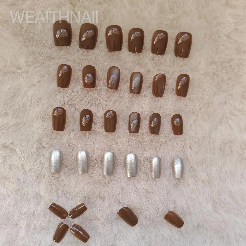 Mode Poeder Blusher Fuchsia Cat Eye Temperament Herfst en winter Europese en Amerikaanse stijl Korte nagelverbeteringspatch