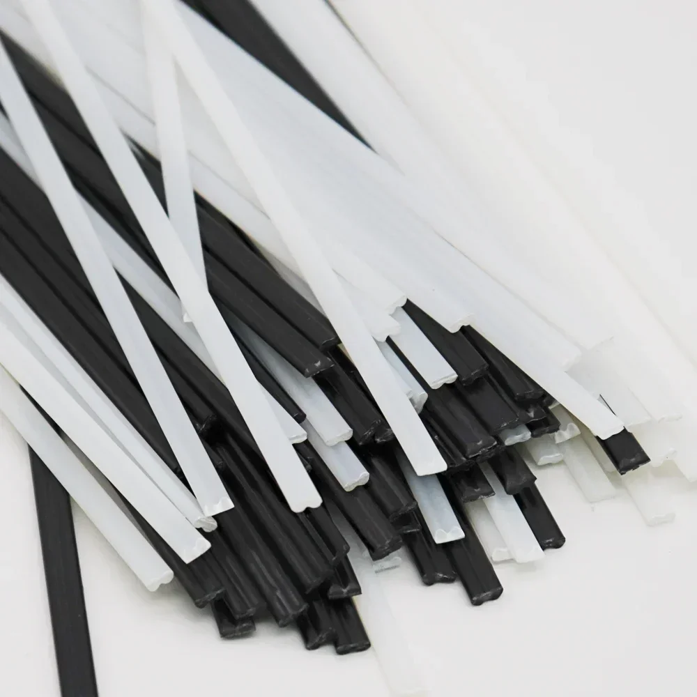 Plastic Welding Rods for Car Bumper Repair Tools Hot Air Welder Machine Gun Black/White 20cm ABS/PP/PE/PPR Synthetic Plastic Rod