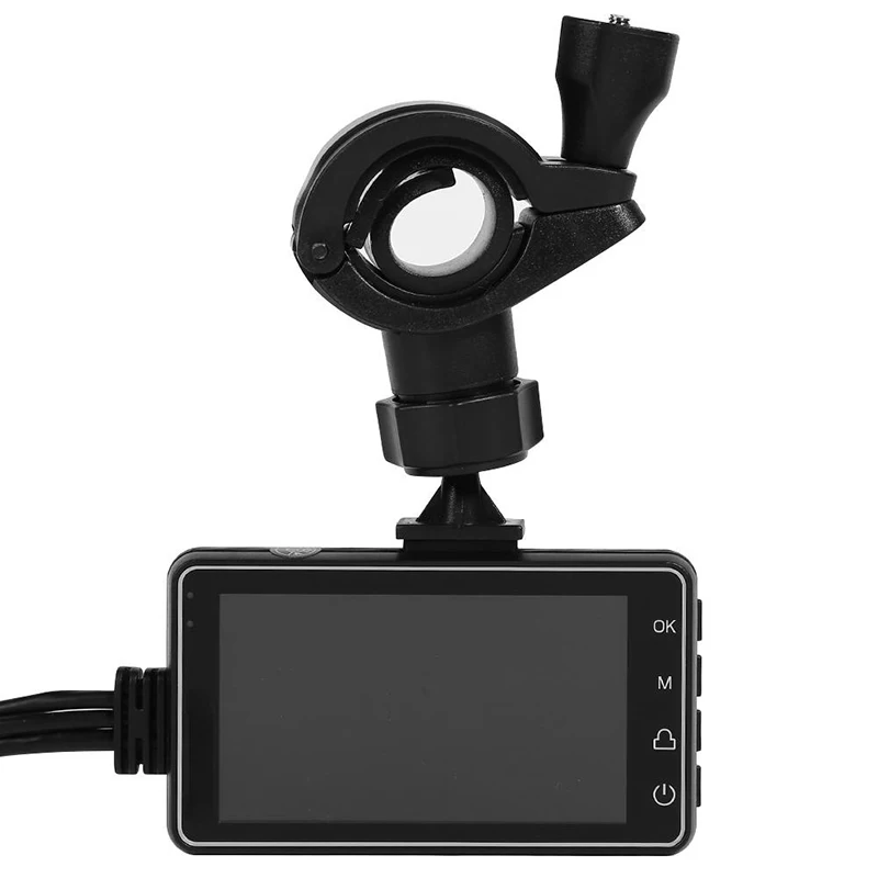 Hai Tay Cầm Cam Phía Trước Và Phía Sau, 720P Cho Xe Máy Có Màn Hình 3 Inch, chống Thấm Nước Xe Máy Camera Lái Xe Đầu Ghi