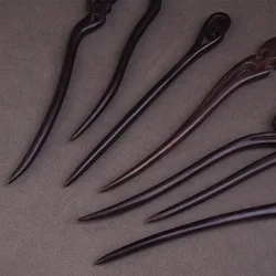 Black Ebony Wooden Hairpin Hair Stick For Women Chinese Hanfu Hair Accessories Sculpture Headdress Chopstick Hair Jewelry