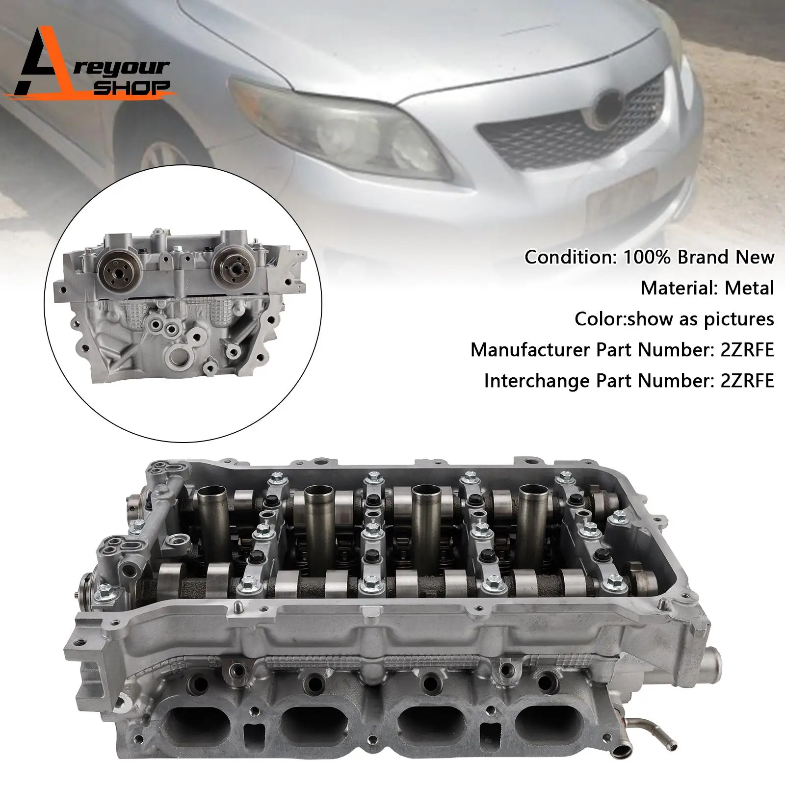 

Головка блока цилиндров 2ZRFE для Toyota MATRIX COROLLA 1.8L 2009-2018