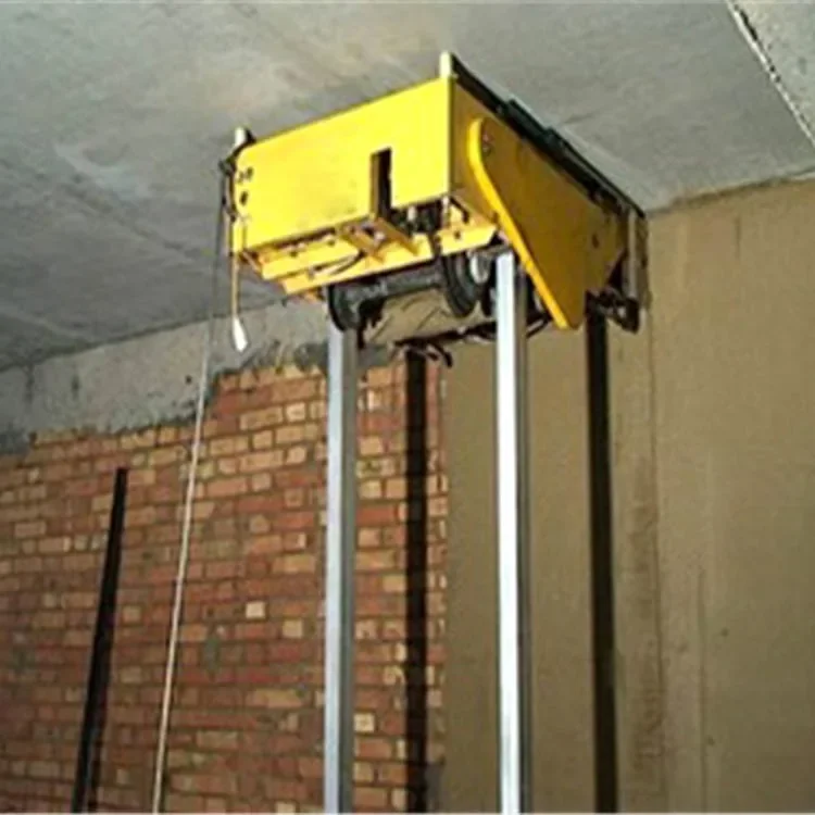 Electric automatic 1kw miniature plastering machine for plastering concrete cement in construction.