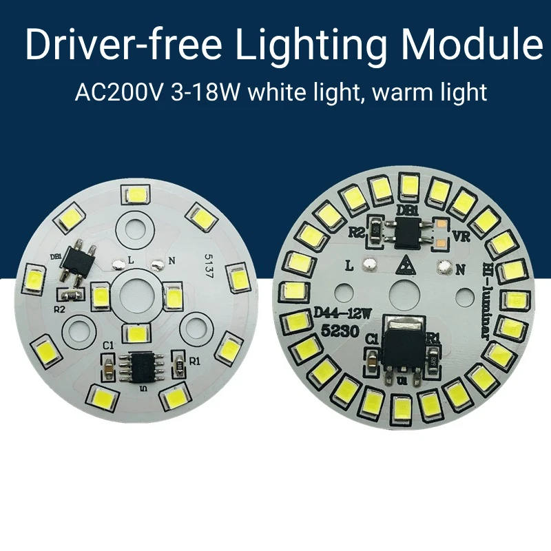 10 szt. Koraliki do lampy wysokiego napięcia oświetlenie panelowe LED 220V 3W 5W 7W 9W 12W 15W 18W matryca LED ciepła, jasna białe światło z