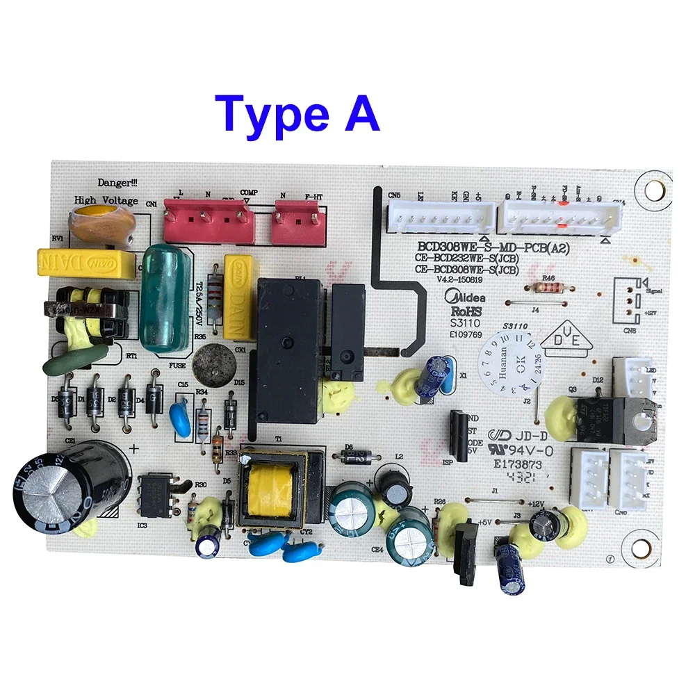 BCD308WE-S-MD-PCB(A2) For Midea Refrigerator Control Board CE-BCD232WE-S(JCB) CE-BCD308WE-S CE-BCD308WE-D 17131000000507