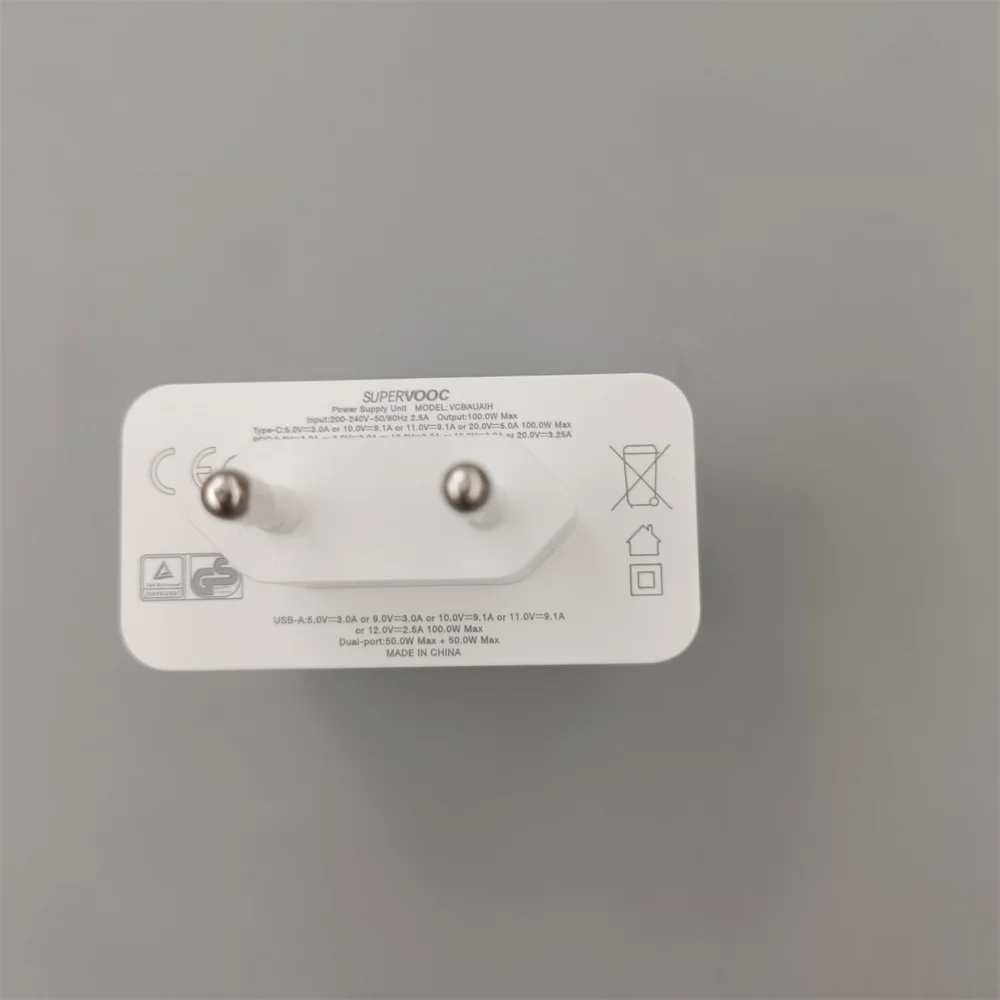 Original Oneplus 100W Charger Dual Port SuperVOOC Fast Charge Power Adapter USB A+10A Type C For OnePlus 13 12 11 10 ACE 3 2 Pro - náhled 3