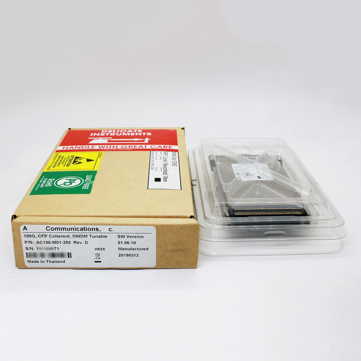 For Acacia AC100-M01-250 100G Coherent CFP Reach 2500km DWDM Tunable Transceiver