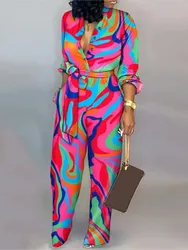 Spring Women Elegant Clothing Lace-up Deep V-neck High Waist Casual Straight Jumpsuit One Pieces Overalls Jumpsuits Streetwear