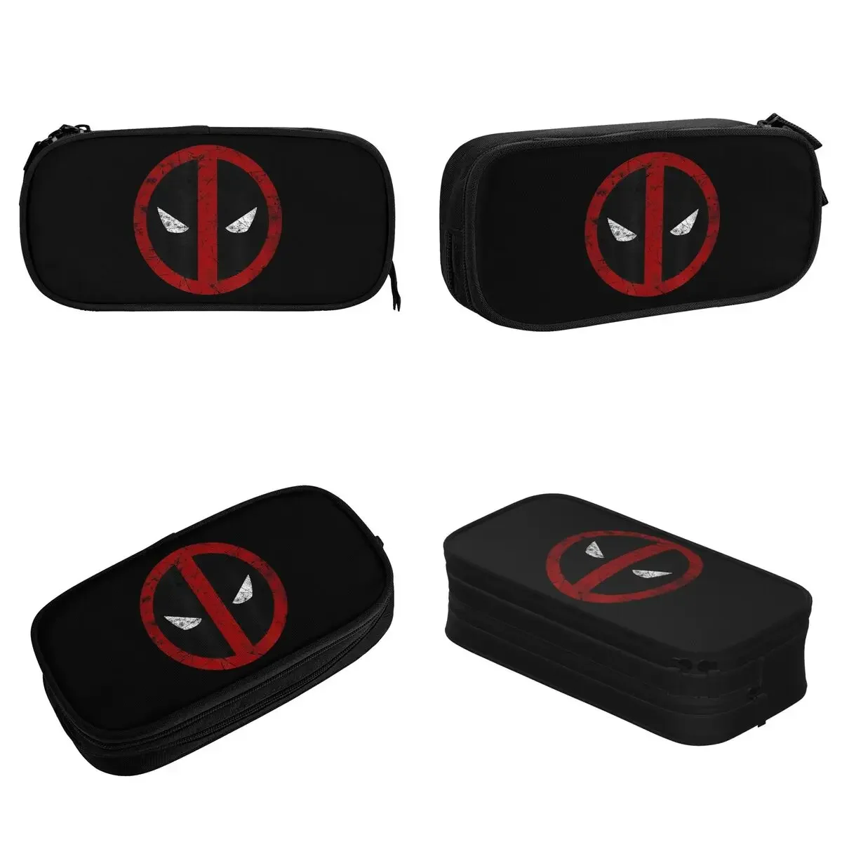 Deadpool Hero Movie Pencil Cases Classic Comics Mask Icon Pen Bag Student Big Capacity Students School Cosmetic Pencilcases