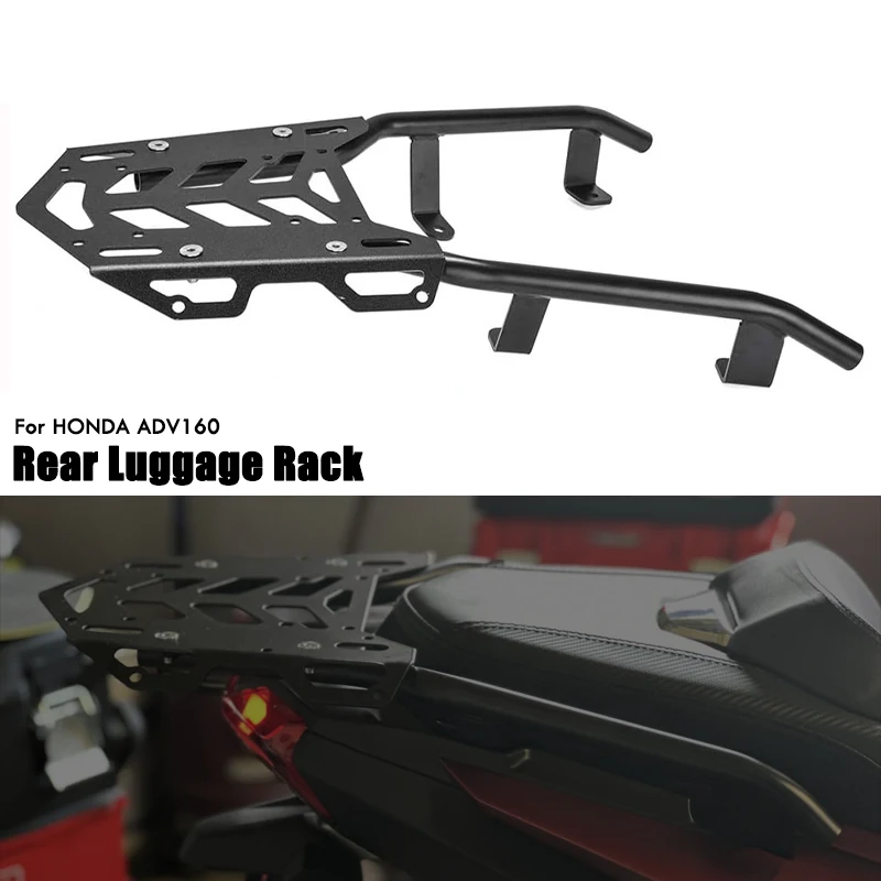 ホンダadv-160-adv160-2022-2023-2024-2025-バイク用リアラゲッジラック-カーゴホルダー-トップボックスキャリア-シェルフブラケット-アクセサリー